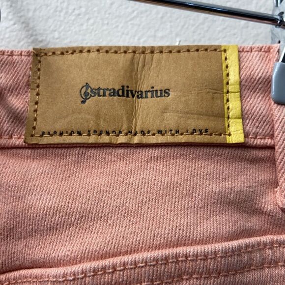 New Stradivarius Mom Fit Jeans in Pink Coral 32 - Picture 10 of 10